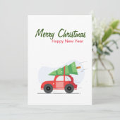 Weihnachtsgrüße Feiertagskarte (Stehend Vorderseite)