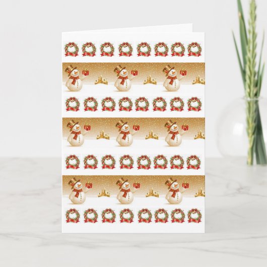 Weihnachtsgrüße Feiertagskarte (Vorderseite)