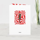 Weihnachtsgrüße Feiertagskarte (Rückseite)