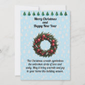 Weihnachtsgrüße Feiertagskarte (Vorderseite)