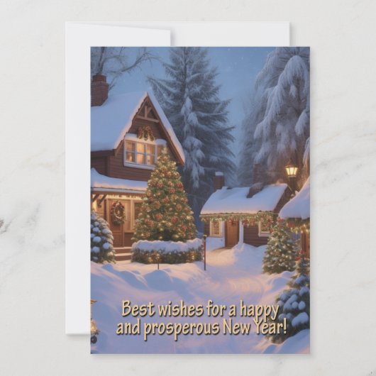 Weihnachtsgrüße Feiertagskarte (Vorderseite)