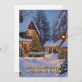 Weihnachtsgrüße Feiertagskarte (Vorne/Hinten)