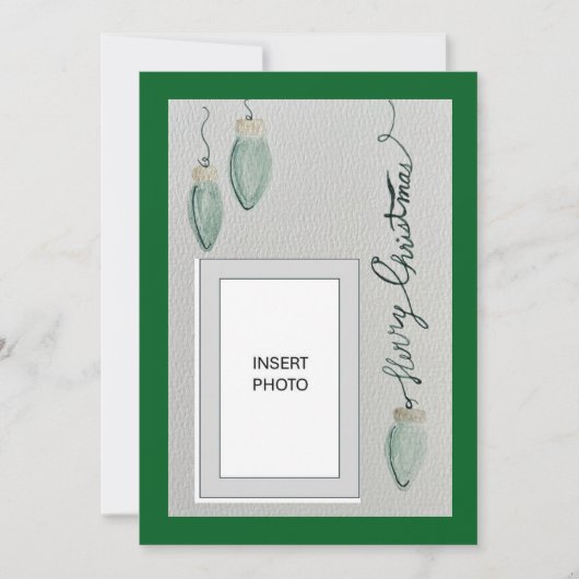 Weihnachtsgrüße Feiertagskarte (Vorderseite)