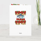 Weihnachtsgrüße Feiertagskarte (Rückseite)