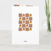 Weihnachtsgrüße Feiertagskarte (Rückseite)