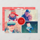 Weihnachtsgrüße Feiertagskarte (Vorne/Hinten)