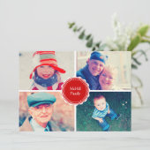 Weihnachtsgrüße Feiertagskarte (Stehend Vorderseite)