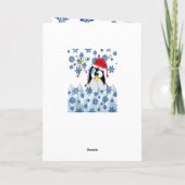 Weihnachtsgrüße Feiertagskarte (Rückseite)