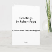 Weihnachtsgrüße Feiertagskarte (Rückseite)