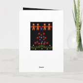 Weihnachtsgrüße Feiertagskarte (Rückseite)