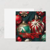 Weihnachtsgrüße Feiertagskarte (Vorne/Hinten)