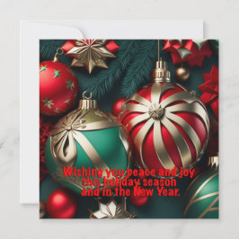 Weihnachtsgrüße Feiertagskarte