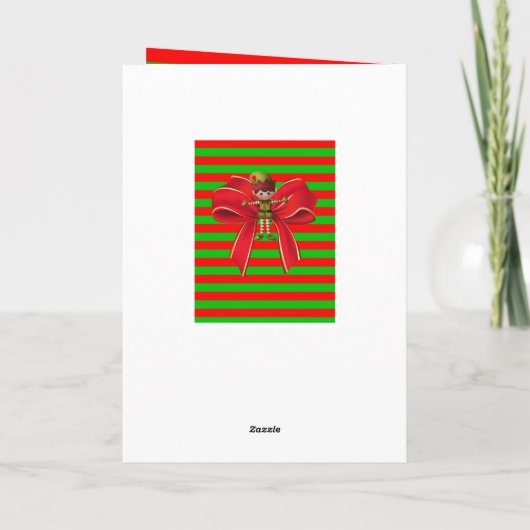 Weihnachtsgrüße Feiertagskarte (Rückseite)