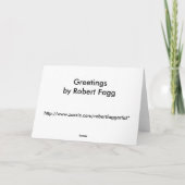 Weihnachtsgrüße Feiertagskarte (Rückseite)