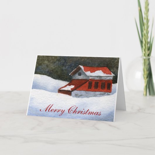 Weihnachtsgrüße Feiertagskarte (Vorderseite)