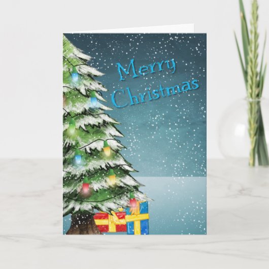 Weihnachtsgrüße Feiertagskarte (Vorderseite)