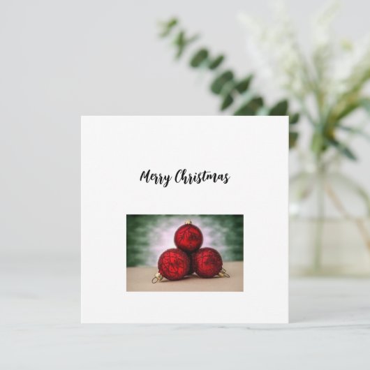 Weihnachtsgrüße Feiertagskarte (Stehend Vorderseite)