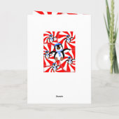 Weihnachtsgrüße Feiertagskarte (Rückseite)