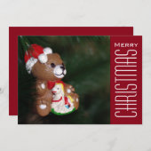 Weihnachtsgrüße Feiertagskarte (Vorne/Hinten)