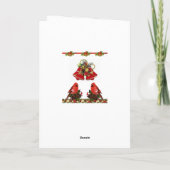 Weihnachtsgrüße Feiertagskarte (Rückseite)