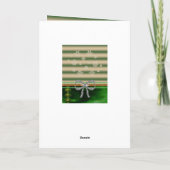 Weihnachtsgrüße Feiertagskarte (Rückseite)