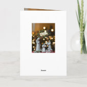 Weihnachtsgrüße Feiertagskarte (Rückseite)