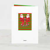 Weihnachtsgrüße Feiertagskarte (Rückseite)