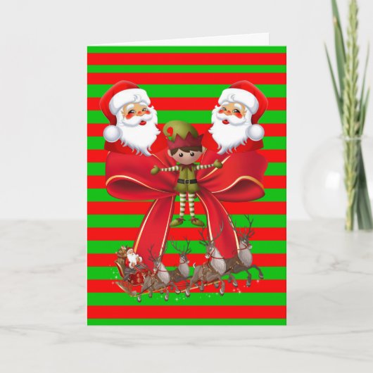 Weihnachtsgrüße Feiertagskarte (Vorderseite)