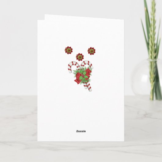 Weihnachtsgrüße Feiertagskarte (Rückseite)