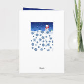 Weihnachtsgrüße Feiertagskarte (Rückseite)