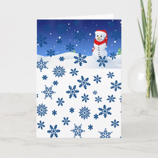 Weihnachtsgrüße Feiertagskarte (Vorderseite)