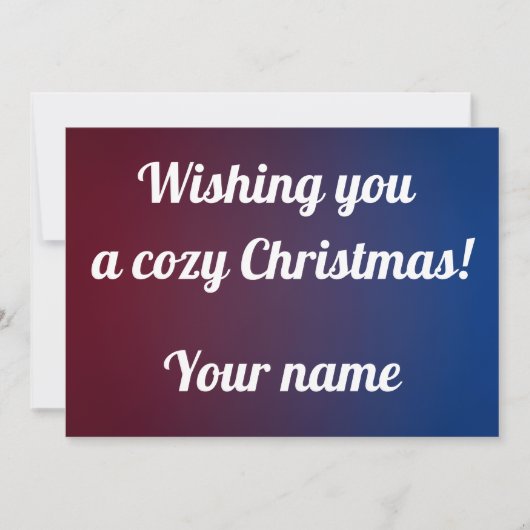 Weihnachtsgrüße  feiertagskarte (Vorderseite)