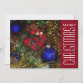 Weihnachtsgrüße Feiertagskarte (Vorderseite)