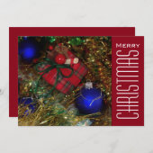 Weihnachtsgrüße Feiertagskarte (Vorne/Hinten)