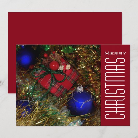 Weihnachtsgrüße Feiertagskarte (Vorne/Hinten)