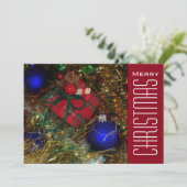 Weihnachtsgrüße Feiertagskarte (Stehend Vorderseite)