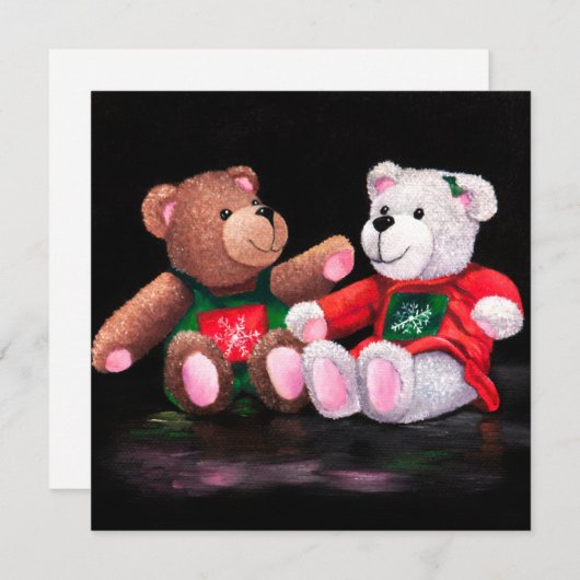 Weihnachtsgrüße Feiertagskarte (Vorne/Hinten)