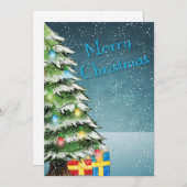 Weihnachtsgrüße Feiertagskarte (Vorne/Hinten)