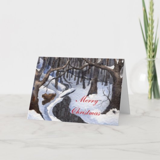 Weihnachtsgrüße Feiertagskarte (Vorderseite)