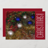 Weihnachtsgrüße Feiertagskarte (Vorne/Hinten)