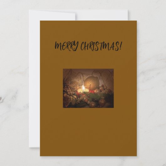 Weihnachtsgrüße Feiertagskarte (Vorderseite)