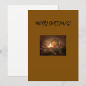 Weihnachtsgrüße Feiertagskarte (Vorne/Hinten)