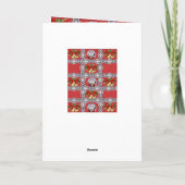 Weihnachtsgrüße Feiertagskarte (Rückseite)