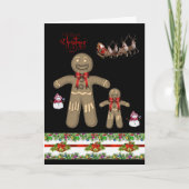 Weihnachtsgrüße Feiertagskarte (Vorderseite)