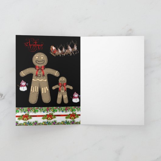 Weihnachtsgrüße Feiertagskarte (Innenseite)