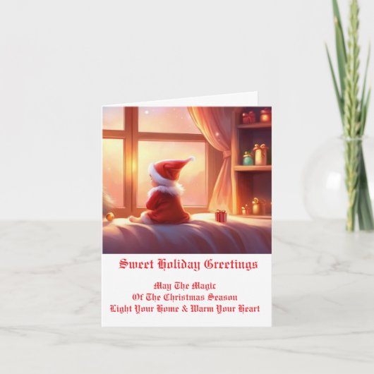 Weihnachtsgrüße Feiertagskarte (Vorderseite)