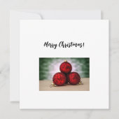 Weihnachtsgrüße Feiertagskarte (Vorderseite)