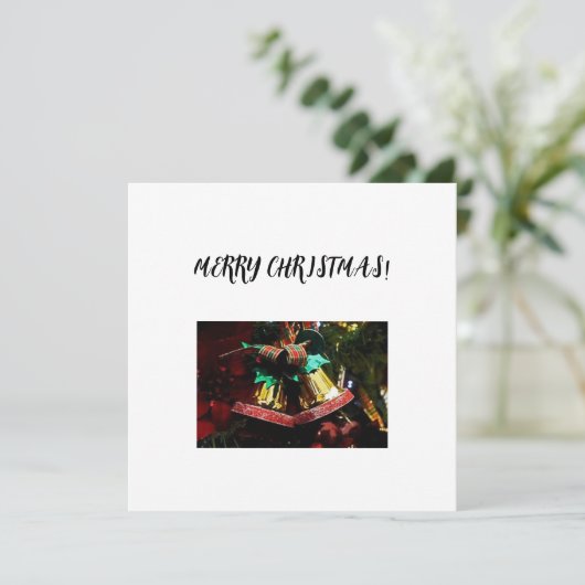 Weihnachtsgrüße Feiertagskarte (Stehend Vorderseite)