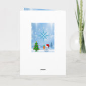 Weihnachtsgrüße Feiertagskarte (Rückseite)