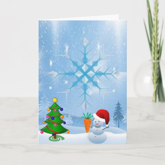 Weihnachtsgrüße Feiertagskarte (Vorderseite)